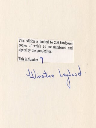 Item #2646 Angels of the Lyre. Winston LEYLAND, ed