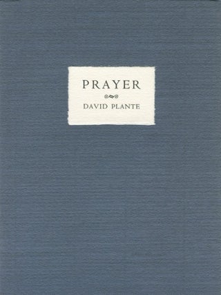 Item #5089 Prayer. David PLANTE