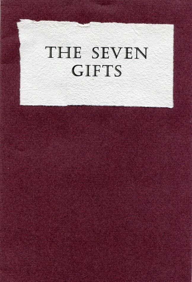 Item #5833 The Seven Gifts. Edmund JOHN.