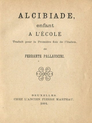 Item #6141 Alcibiade Enfant a l'Ecole. Ferrante Pallavacini, Antonio Rocco