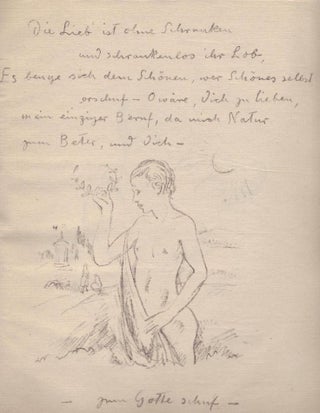 Item #6220 Der Verfehmte Eros. Otto SCHOFF, August von Platen