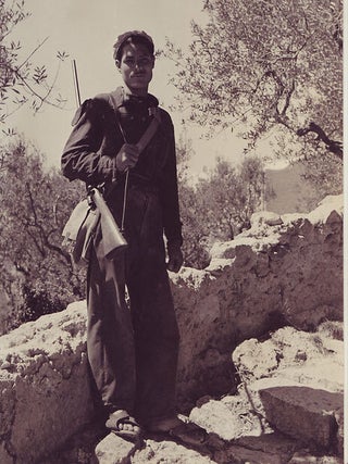 Item #6499 Italian Hunter (8.5" x 12") stamp and penned notation on verso, Capri. Islay LYONS