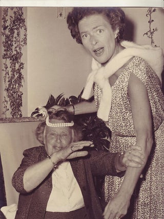 Item #6518 Dottoressa Moor and Catherine Walston (9" x 12") in Capri. Photographer's stamp on...