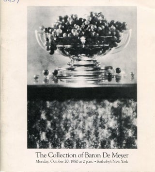 Item #6635 The Collection of Baron De Meyer. Baron De MEYER