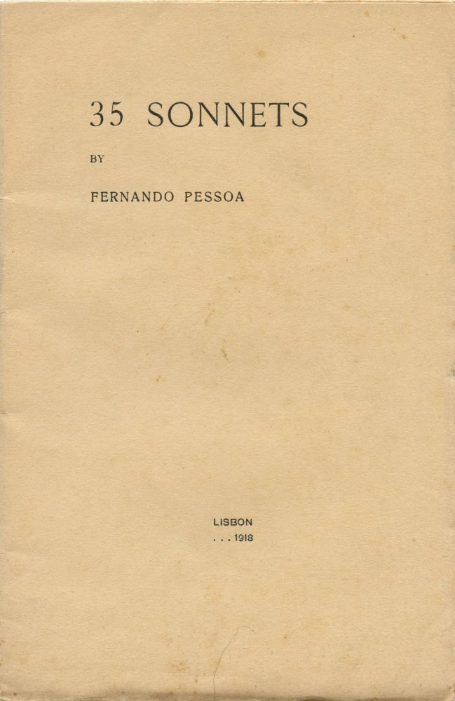 Item #7422 35 Sonnets. Fernando PESSOA.
