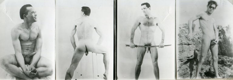 Item #7785 A vintage male nude photograph. MALE NUDES.