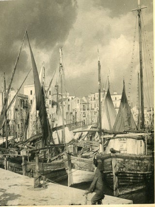 Item #7798 Boats in Italian port. Islay LYONS