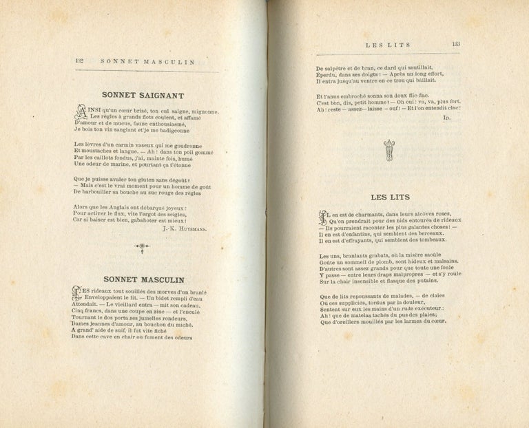 Item #7852 Le Parnasse satyrique du dix-neuvième siècle: recueil de vers piquants et gaillards. Tome I. J. K. HUYSMANS.