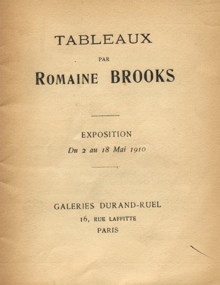 Item #8583 Tableaux par Romaine Brooks. Romaine BROOKS.