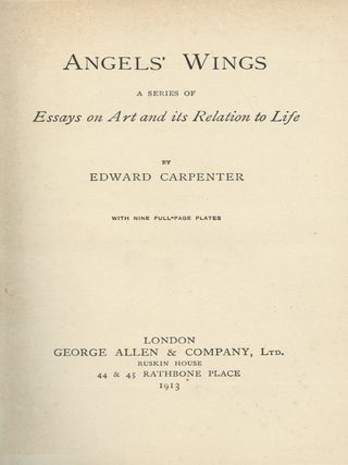 Angels' Wings. Edward CARPENTER.