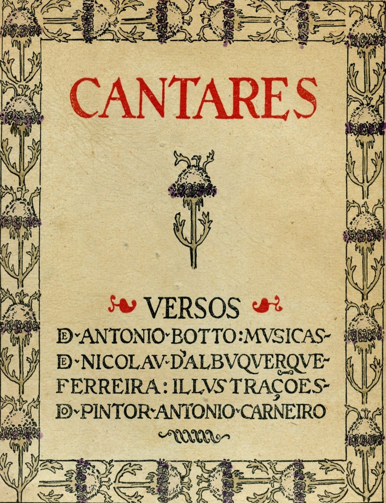 Item #8728 Cantares. Antonio BOTTO.