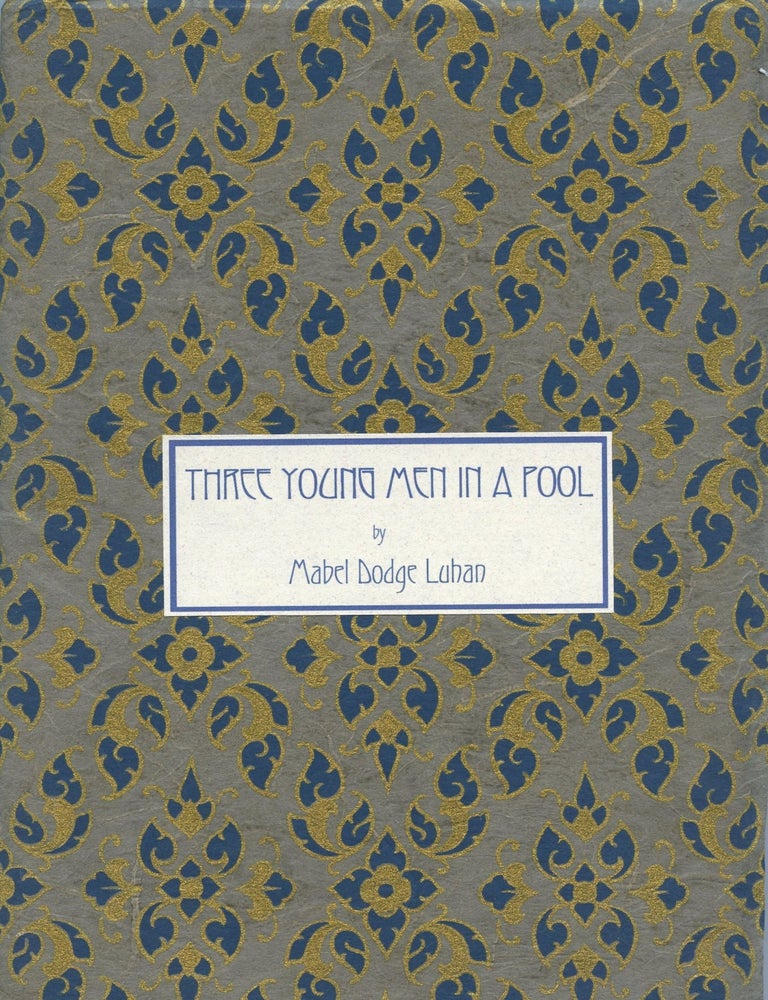 Item #8752 Three Young Men in a Pool. Mabel Dodge LUHAN.