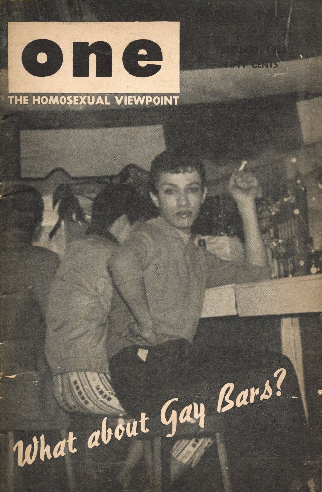 Item #8774 One magazine: the homosexual viewpoint. Don. ed SLATER.