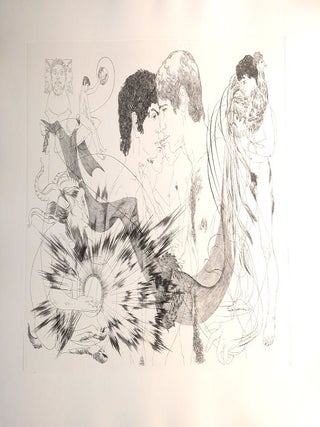 Item #8843 Etching for an unpublished book project. CZANARA, Raymond Carrance