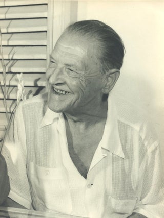Vintage Portrait of Somerset Maugham at the home of Kenneth Macpherson and Islay Lyons, Capri. Islay LYONS, William Maugham.