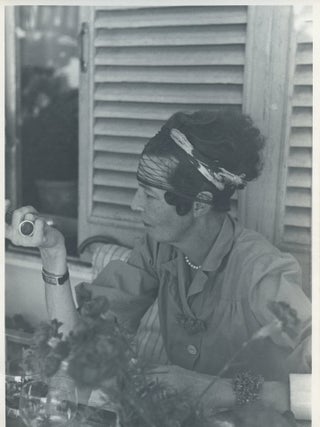 Vintage portrait of Nancy Cunard in Capri by Islay Lyons circa 1951, Capri. (5" x 7&quot. Nancy CUNARD.