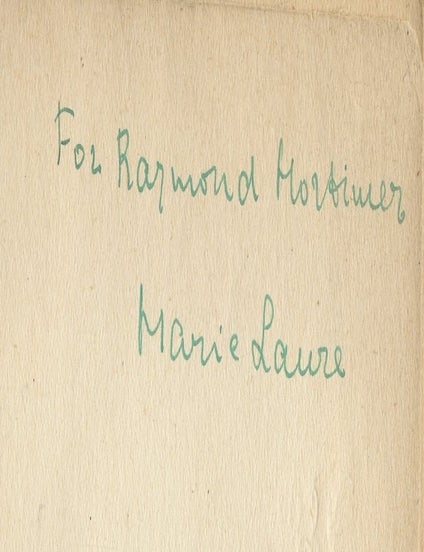 Item #8872 Dix ans sur terre. Marie Laure NOAILLES.