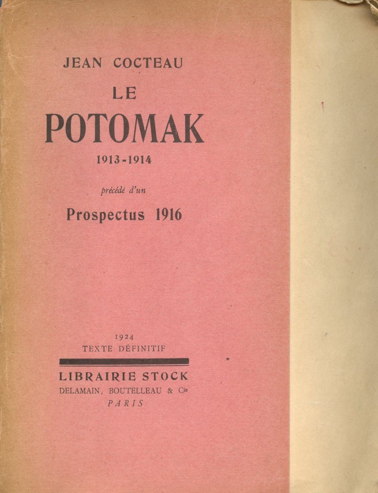 Item #8944 Le Potomak 1913-1914. Pr&eacute;c&eacute;d&eacute; d'un prospectus 1916. Jean COCTEAU.
