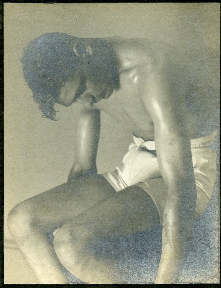 Item #8946 Portrait of seated model. Montague Charles GLOVER.