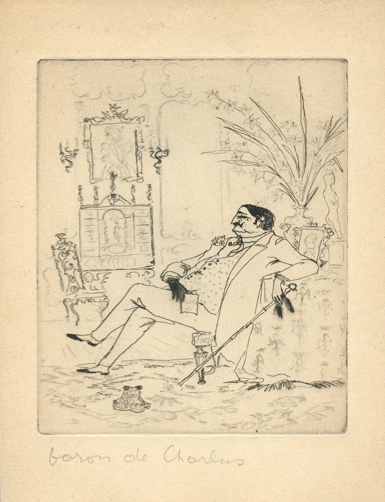Item #8960 XV Portraits d'apr&egrave;s l'oeuvre de Marcel Proust. D&eacute;di&eacute;s &agrave; Isabelle de Broglie. Philippe JULLIAN.