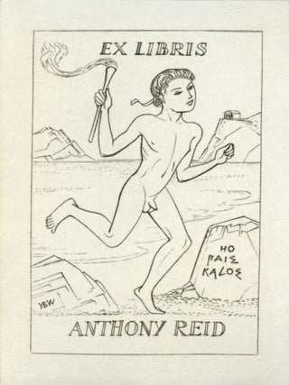 Bookplate for Anthony Reid. John Buckland WRIGHT.