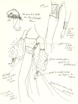 Item #9251 Jean Cocteau : a portfolio of fashion & theatre designs. Jean COCTEAU, Coco Chanel